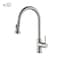 Kibi Casa Single Handle Pull Down Kitchen Sink Faucet KKF2002BN - alternate 1